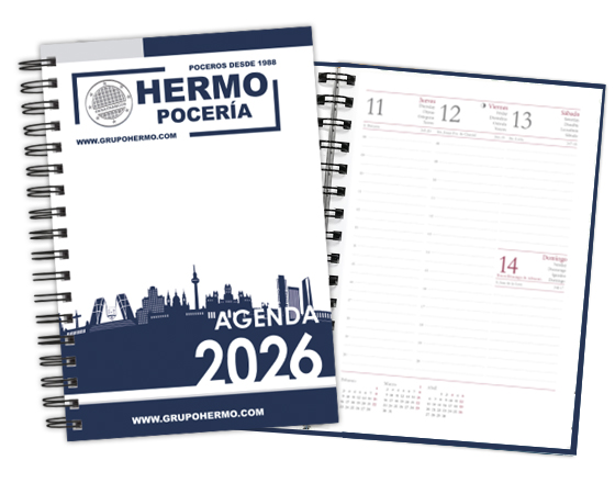 Agenda 2026 personalizada para Hermo Poceria.
